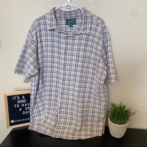 Woolrich men’s button up plaid shirt XXL